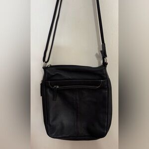 Danier Black Leather Shoulder Bag